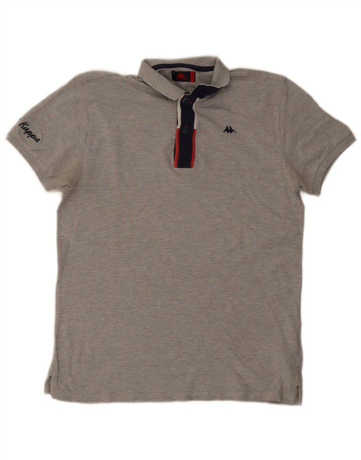 Kappa muška polo majica Large Grey Colourblock Pamuk