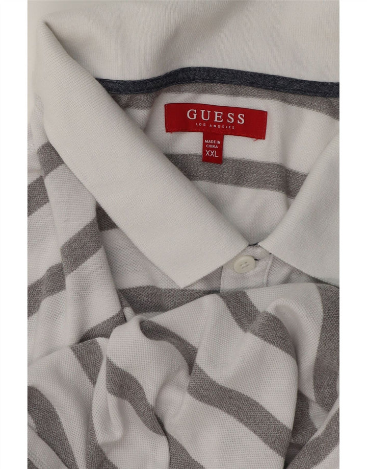 Muška polo majica Guess 2XL na bijele pruge