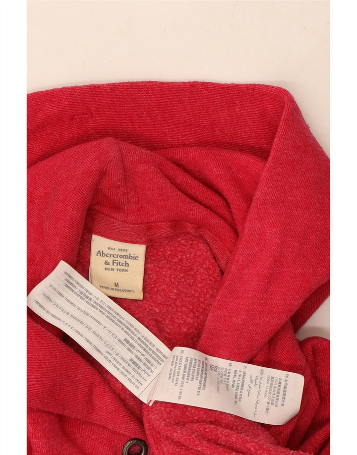 ABERCROMBIE & FITCH Ženska pulover s kapuljačom s patentnim zatvaračem UK 14 Srednje ružičasta