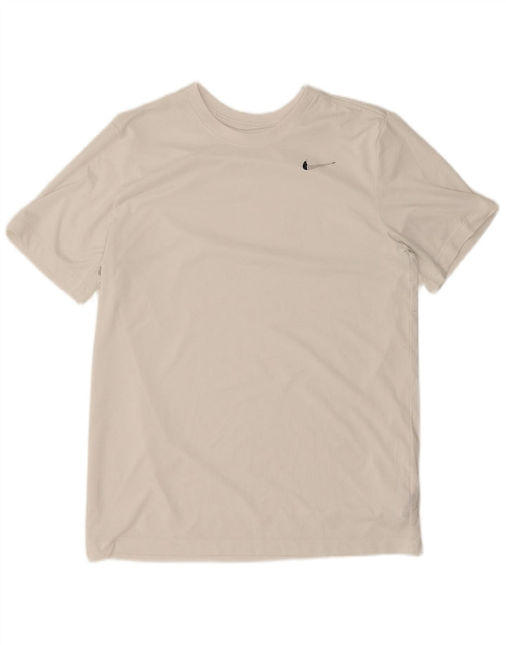 Nike Dri Fit majica kratkih rukava srednji bijeli poliester