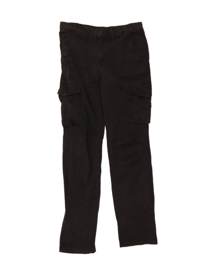 MOSSIMO Womens Slim Cargo Trousers W30 L31 Black Cotton Vintage Mossimo and Second-Hand Mossimo from Messina Hembry 