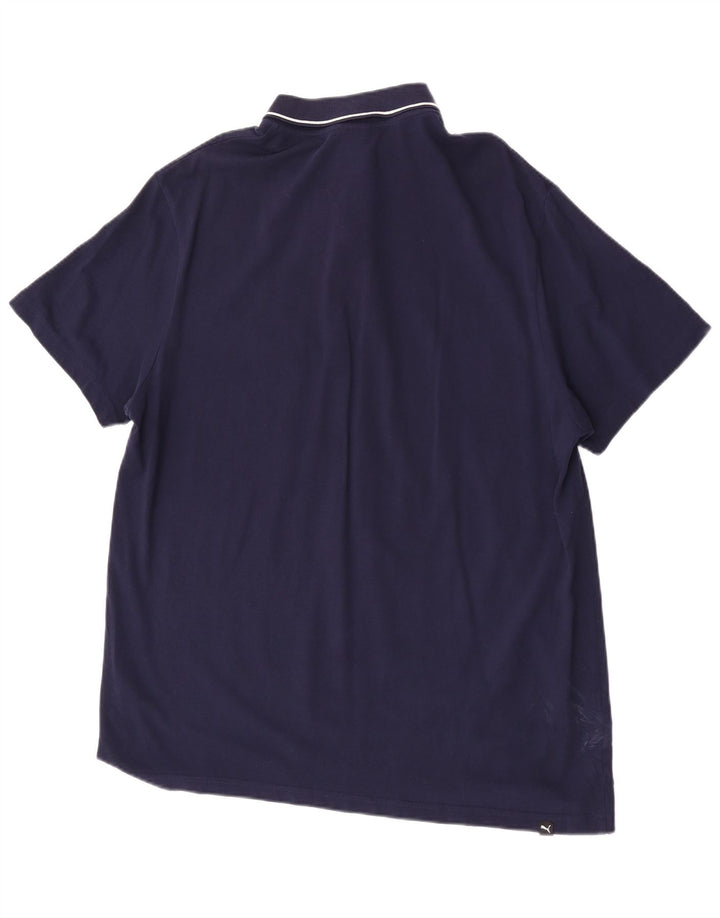 Puma muška polo majica 2XL tamnoplavi pamuk