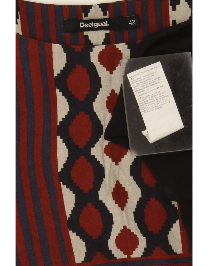 DESIGUAL Ženska haljina A-kroja EU 42 Velika višebojna geometrijska haljina