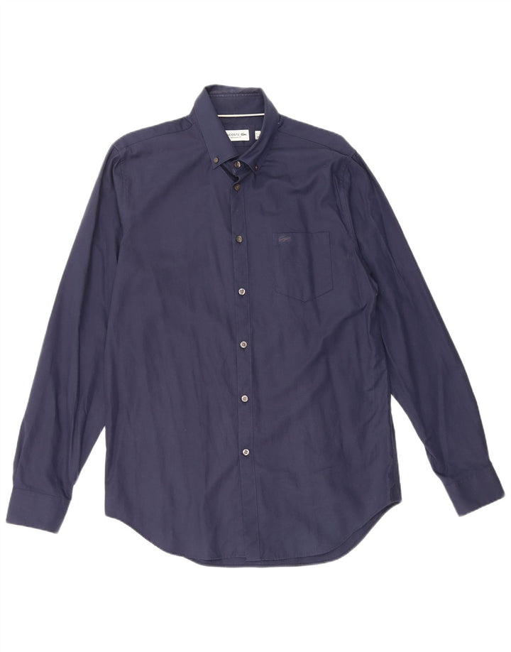 Lacoste muška košulja standardnog kroja, veličina 40 15 1/2, srednje tamnoplavi pamuk