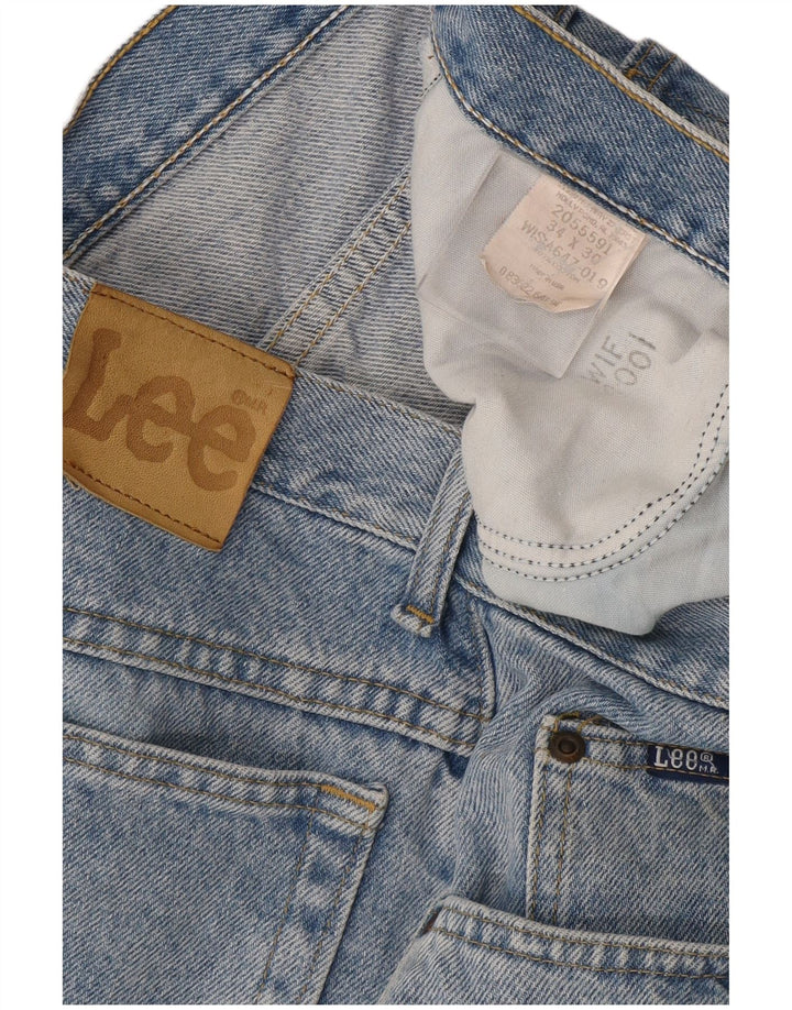 Lee muške ravne traperice W34 L30 plavi pamuk