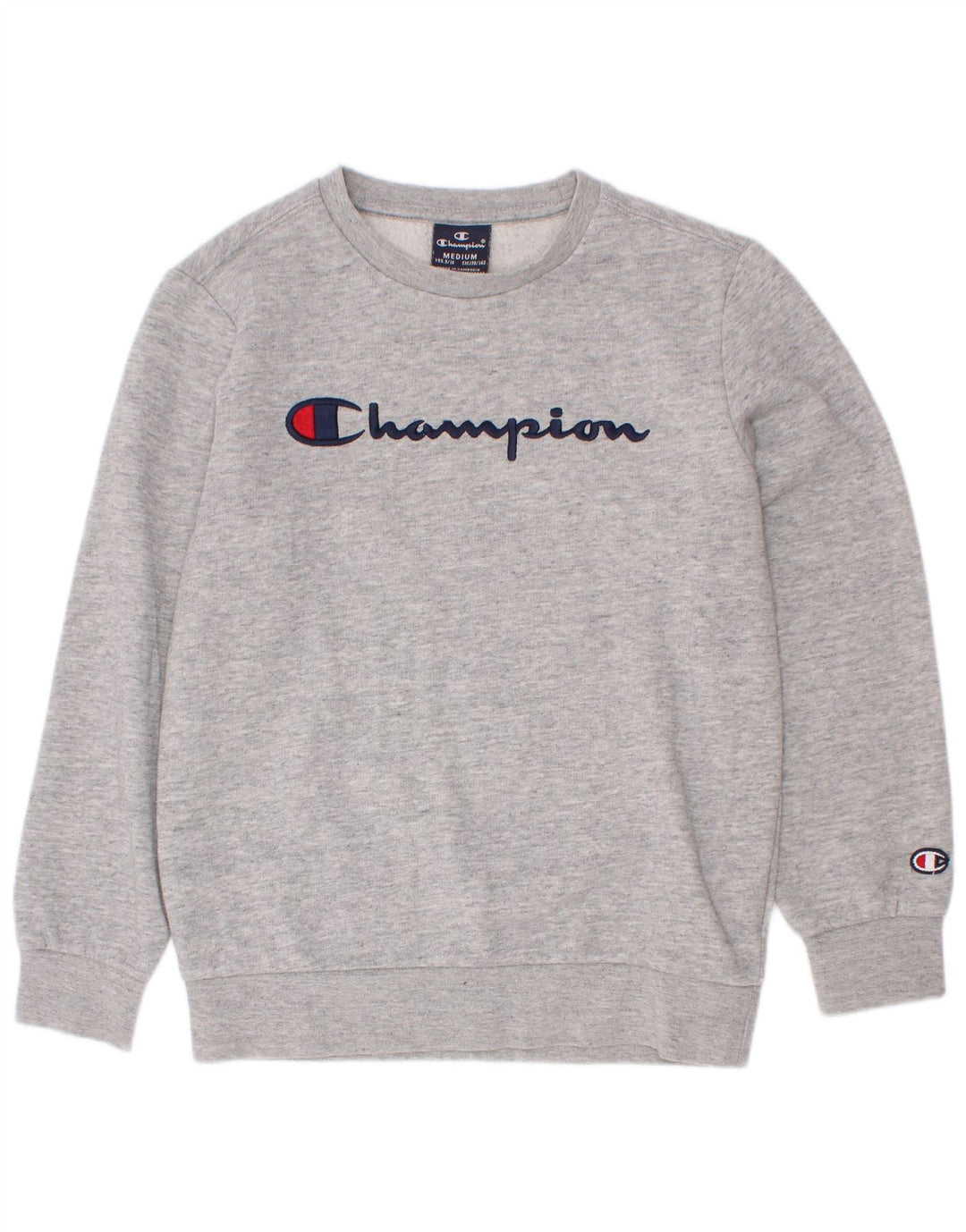 Champion Boys Graphic Sweatshirt džemper 9-10 godina srednje sivo s pjegama