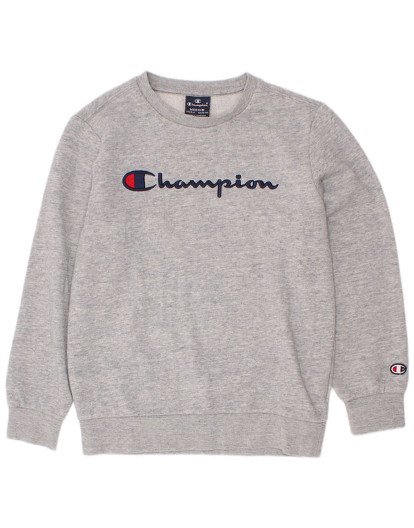Champion Boys Graphic Sweatshirt džemper 9-10 godina srednje sivo s pjegama