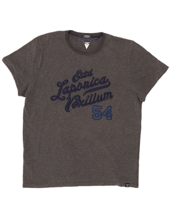 SUPERDRY muška majica s grafičkim motivima, 3XL sivi pamuk