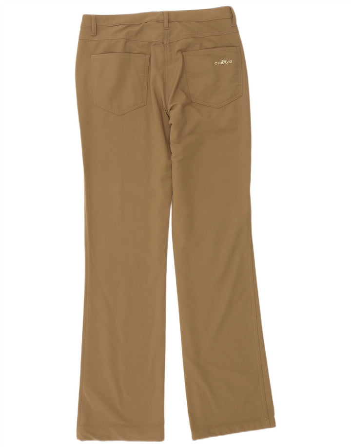 Chervo ženske ležerne hlače s bootcutom IT 42 srednje W28 L32 bež poliester