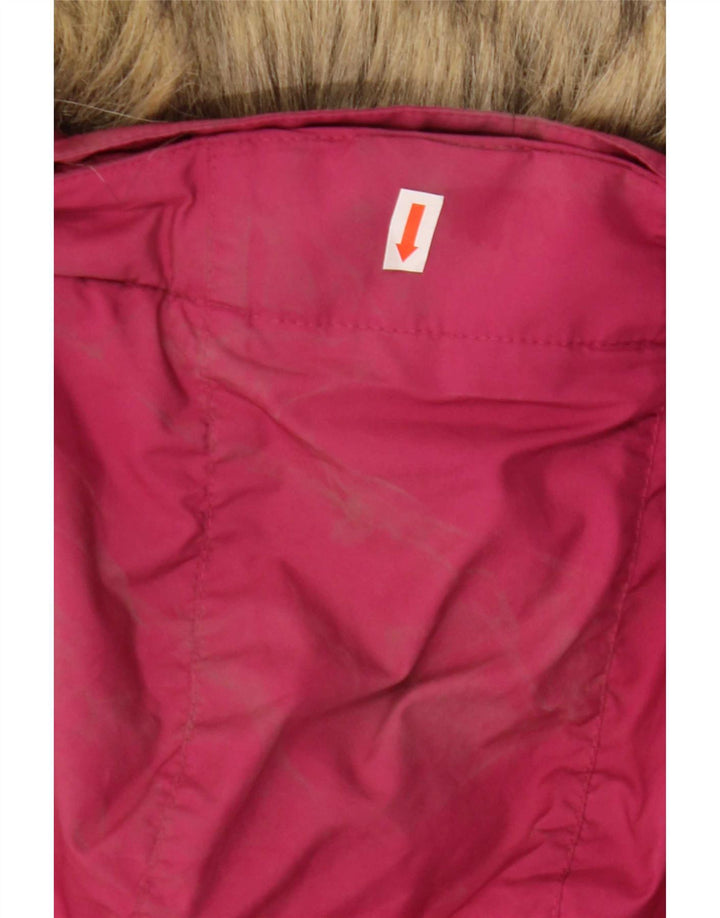 Jack Wolfskin ženska podstavljena jakna s kapuljačom UK 8/10 mala ružičasta poliester