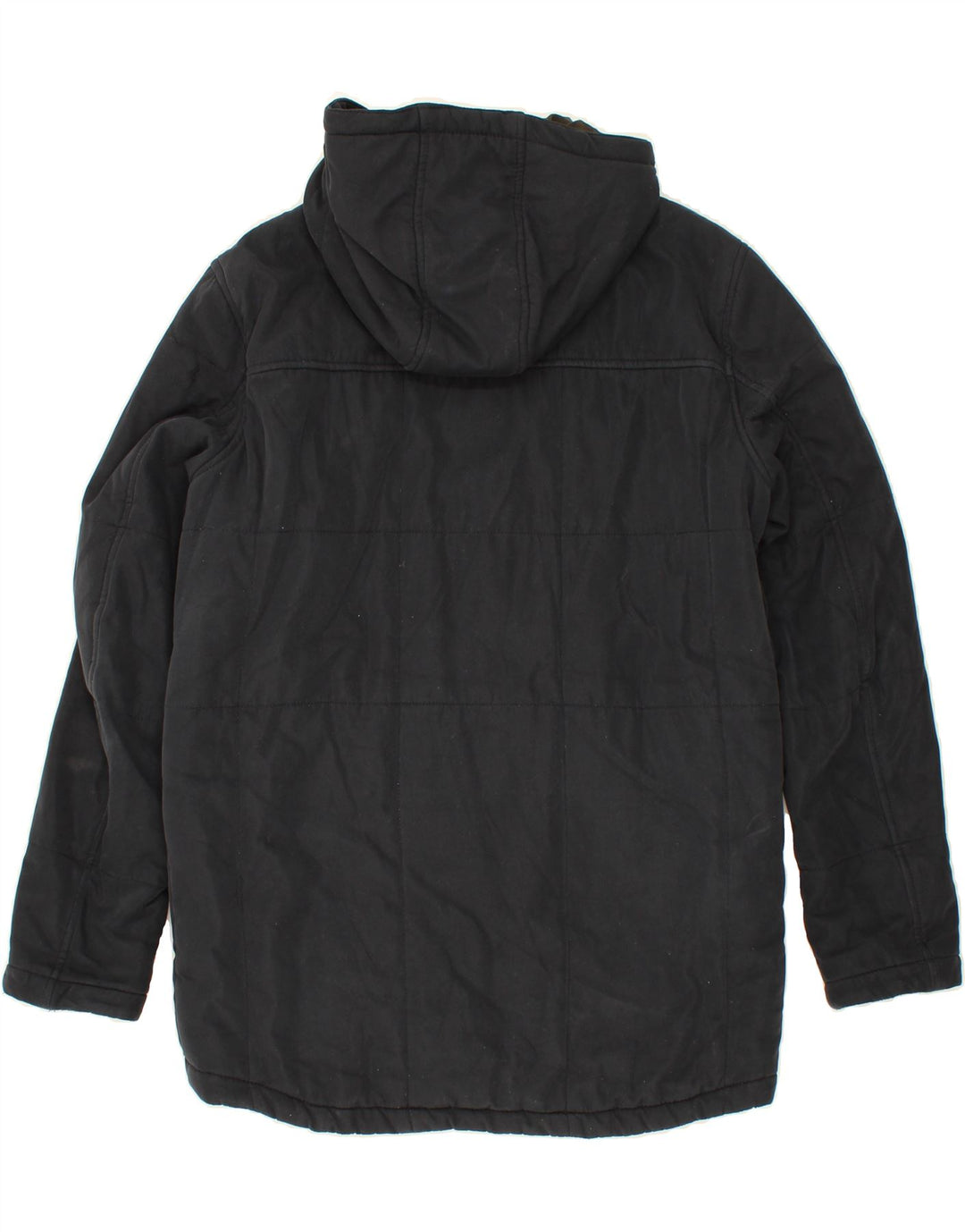 JACK & JONES Mens Hooded Windbreaker Jacket UK 38 Medium Navy Blue Vintage Jack & Jones and Second-Hand Jack & Jones from Messina Hembry 