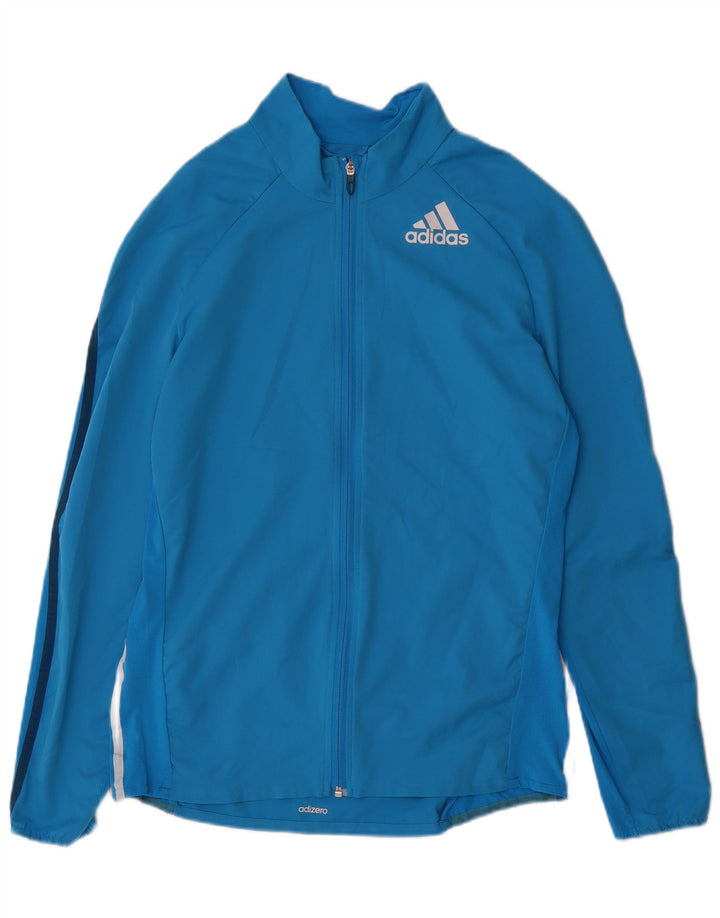 Adidas muška trenirka Adizero velika jakna od plavog poliestera