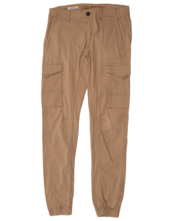 Jack & Jones muške Paul sužene kargo hlače W31 L34 bež pamuk