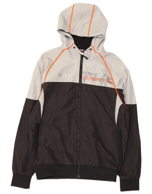 UMBRO ženska gornja jakna trenirke s grafičkim motivima UK 14 srednje crne boje