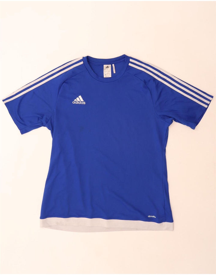 Adidas muška majica Climalite Top veliki plavi poliester u boji