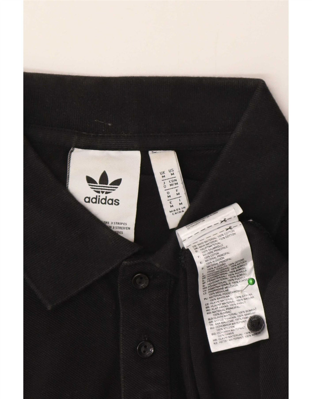 Adidas muška polo majica srednje crne pamučne boje