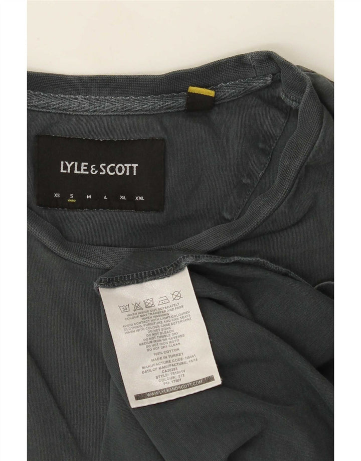 Lyle & Scott Muška majica kratkih rukava Mali sivi pamuk