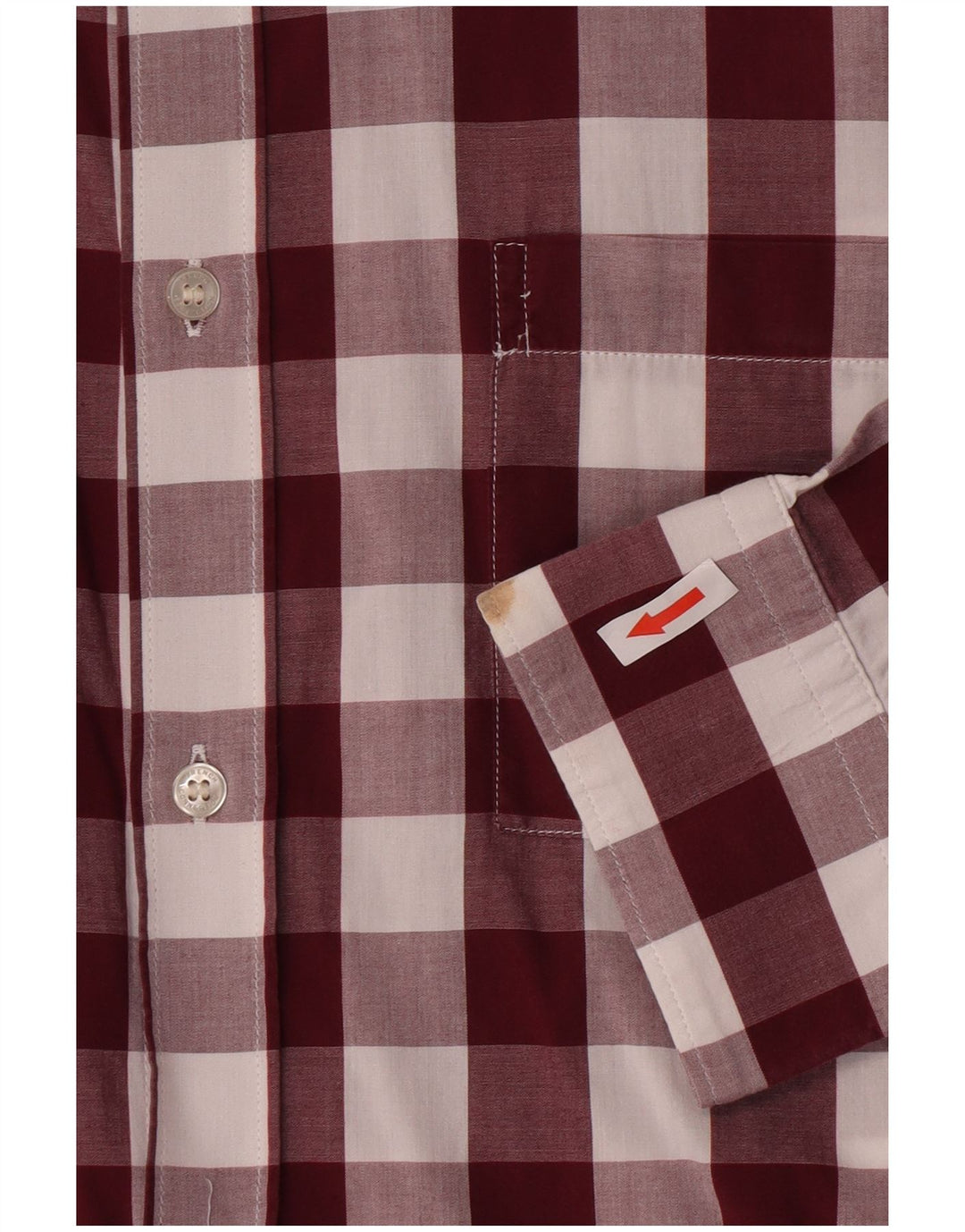 French Connection muška košulja XL bordo gingham pamuk