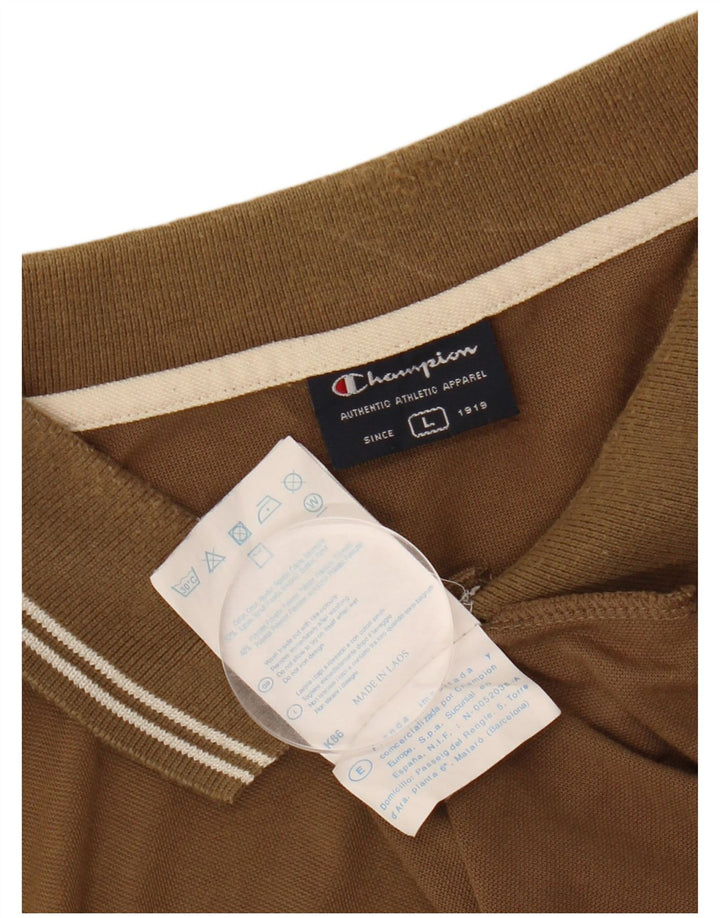 CHAMPION Muška polo majica velika smeđa pamuk