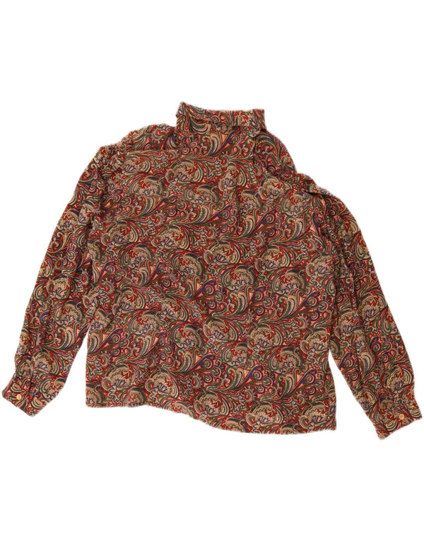 Andrea Mare ženska prevelika košulja bluza UK 16 Veliki raznobojni paisley