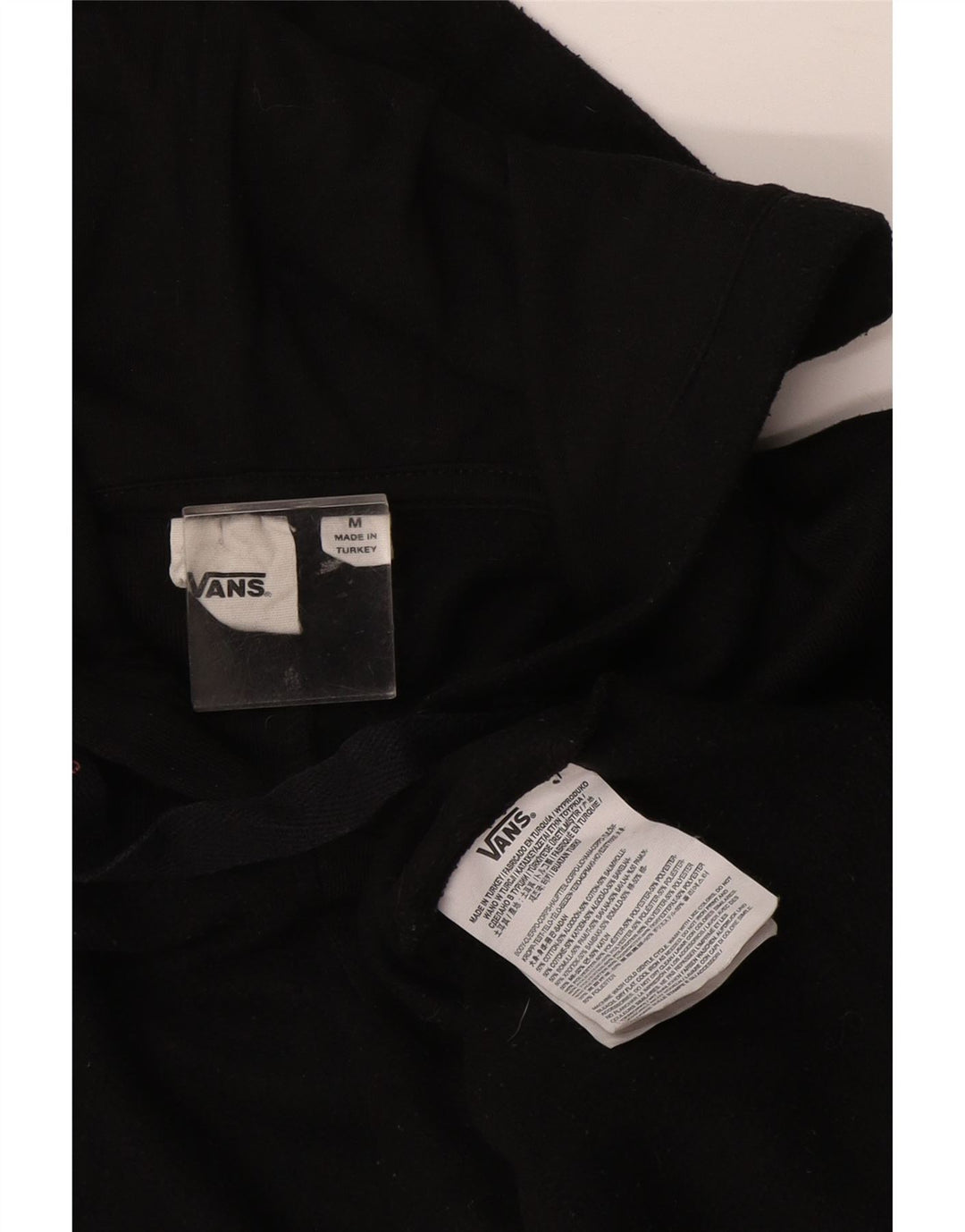 Vans muška majica s kapuljačom Srednje crni pamuk