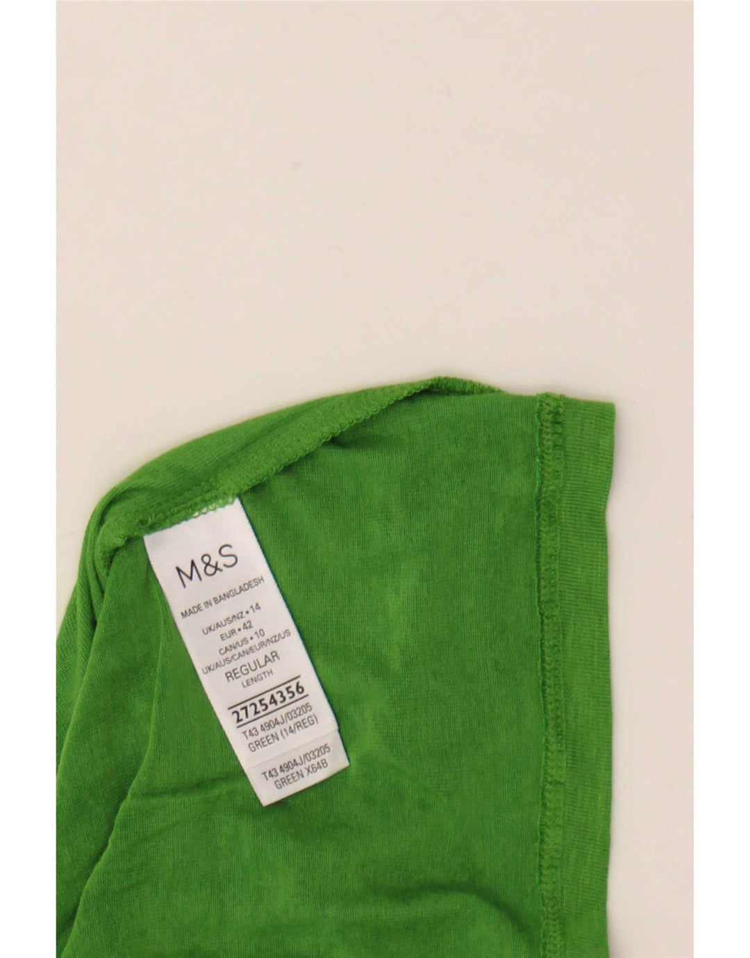 Marks & Spencer ženska majica dugih rukava UK 14 Veliki zeleni flekasti modal