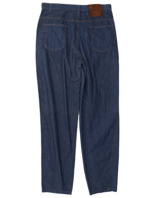 FENDI ženske sužene traperice visokog struka IT 46 Large W30 L29 Blue Classic