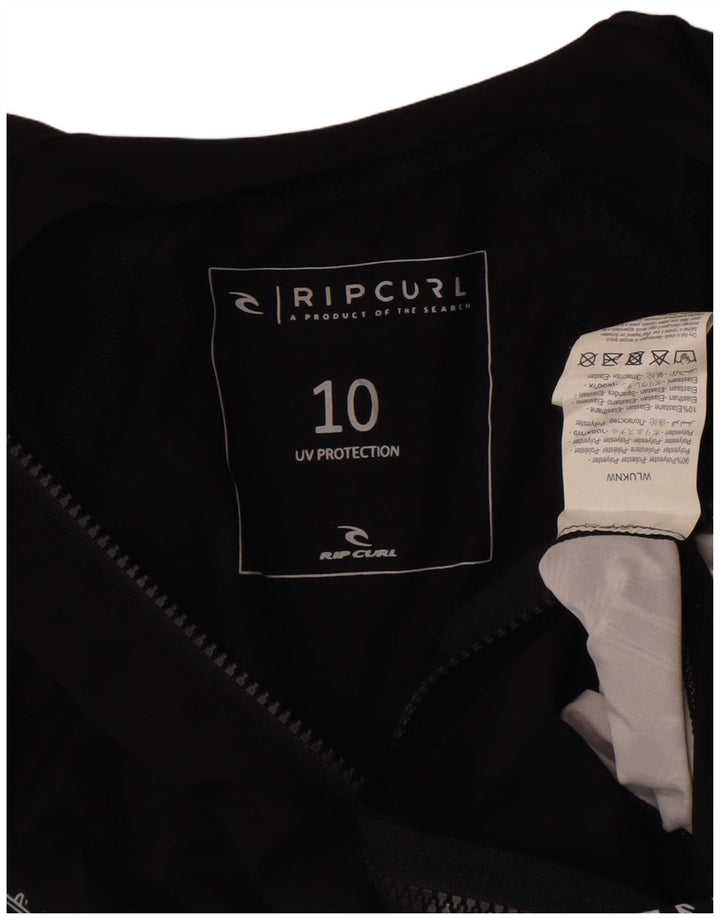 Rip Curl ženska gornja jakna trenirke s grafičkim motivima UK 8 Mala crna boja