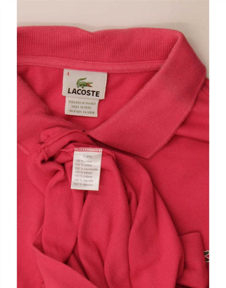 Lacoste muška polo majica veličine 4 srednje ružičasti pamuk