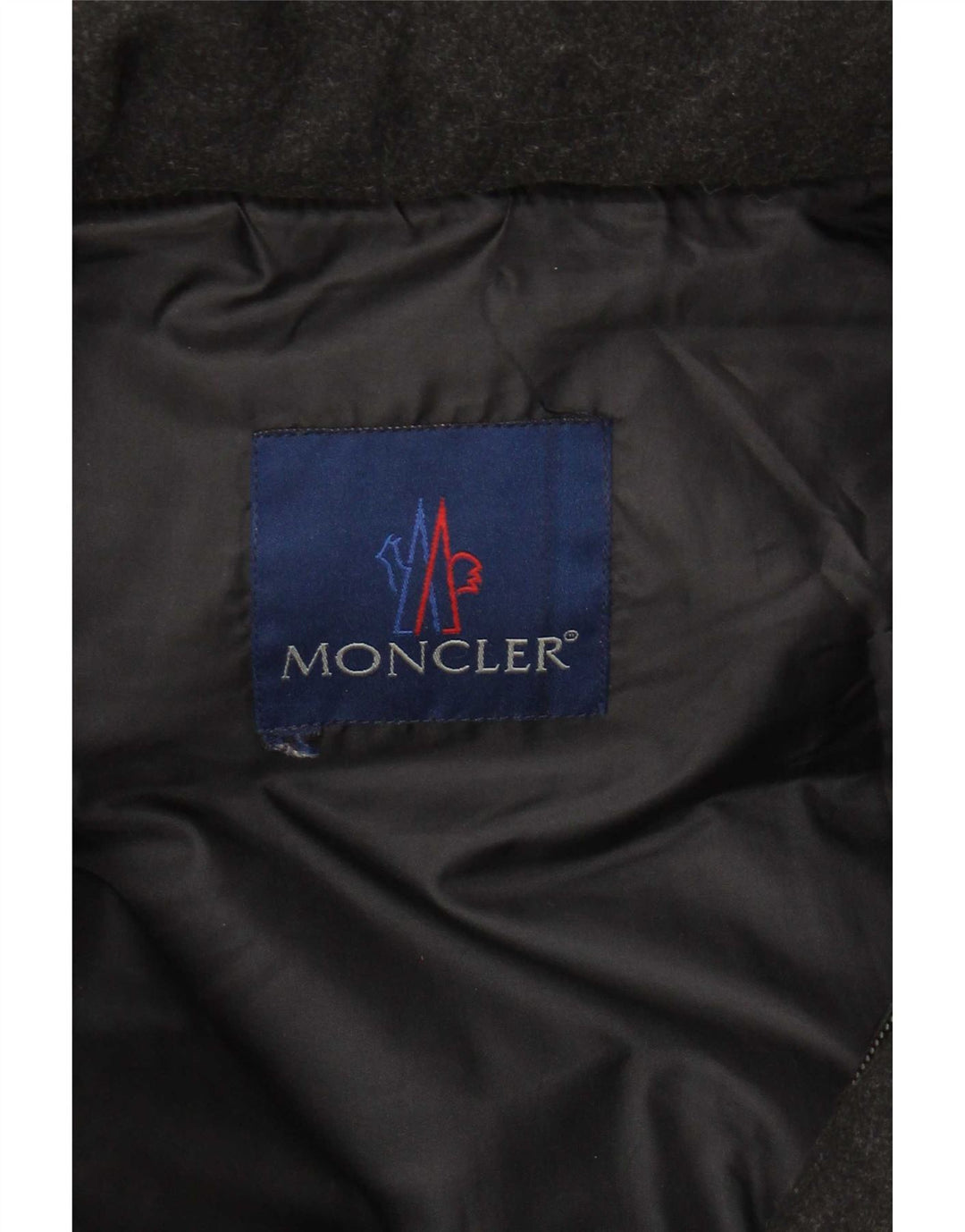 Moncler muška podstavljena jakna s kapuljačom UK 36 Mala crna vunena