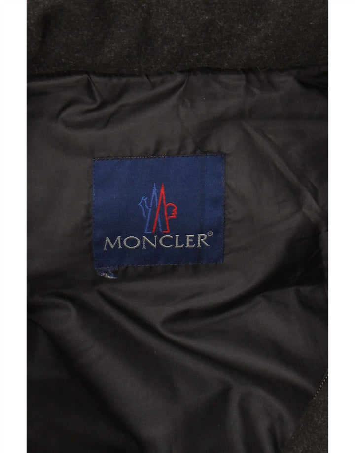 Moncler muška podstavljena jakna s kapuljačom UK 36 Mala crna vunena