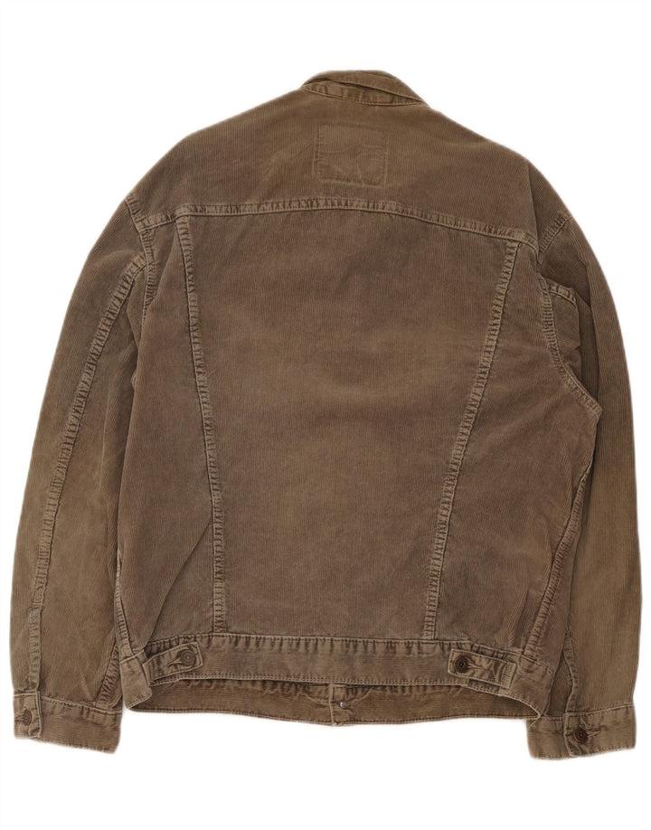 Levi's ženska jakna od samta UK 40 veliki smeđi pamuk