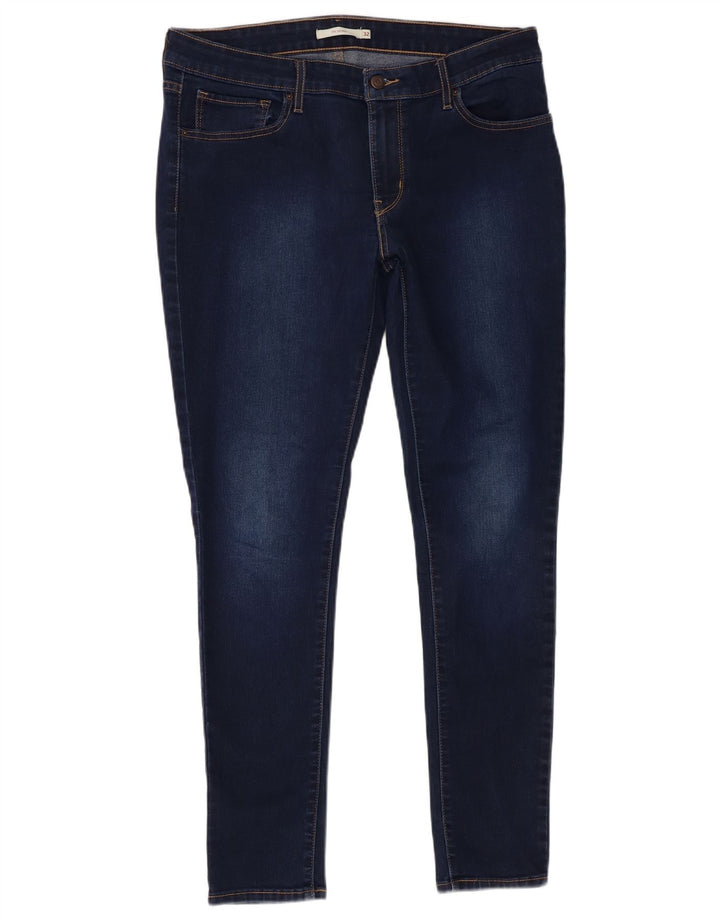 Levi's ženske 711 uske traperice W32 L29 tamnoplave