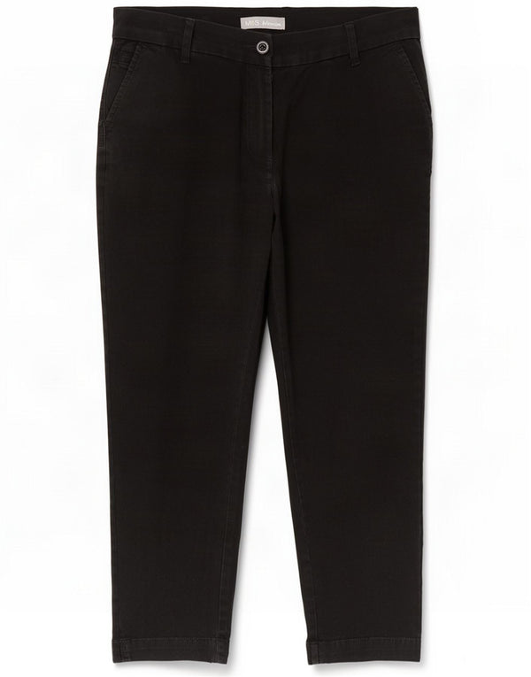 Marks & Spencer ženske ravne chino hlače UK 14 Large W34 L23 Black