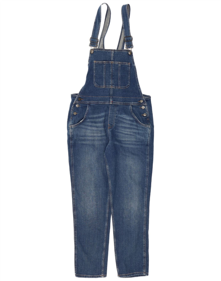 FAT FACE Ženske traperice Lewes Dungarees UK 12 srednje W34 L27 plavi pamuk
