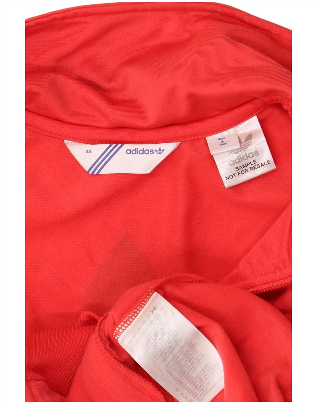 Adidas ženska gornja jakna trenirke EU 38 srednje crvene boje od poliestera