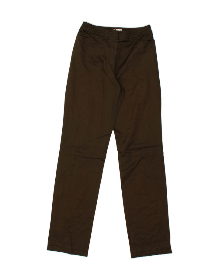 MAX & CO. Womens Straight Casual Trousers W28 L29 Khaki Vintage Max & Co. and Second-Hand Max & Co. from Messina Hembry 