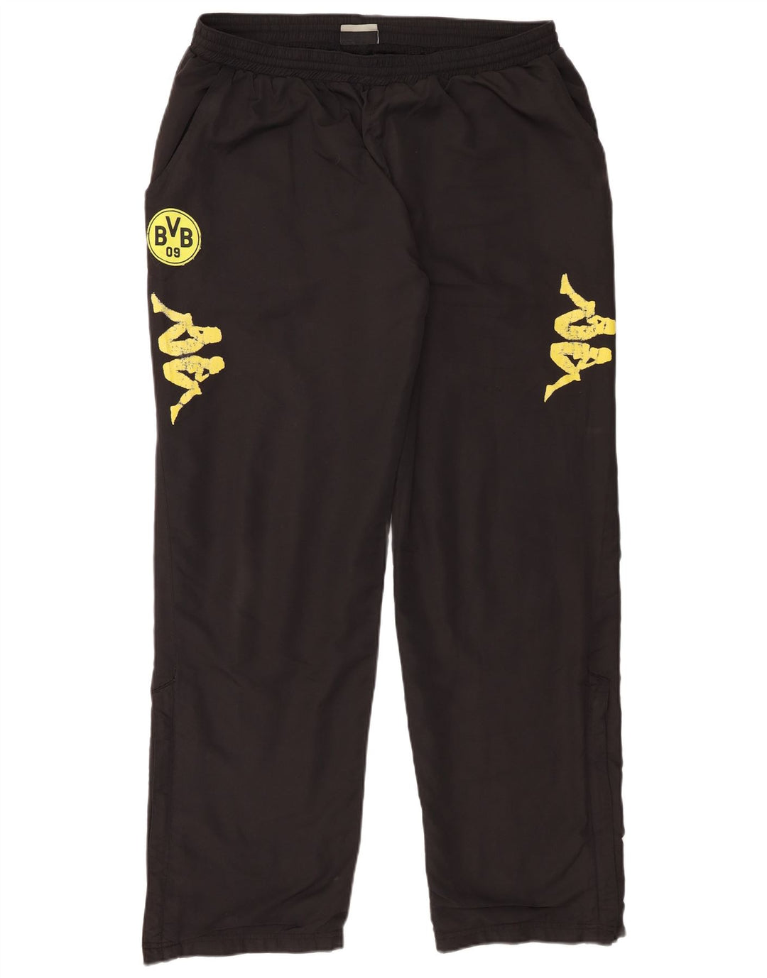Kappa Mens BVB Dortmund Graphic Trenirke Hlače 2XL crni poliester