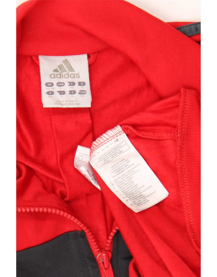 Adidas muška trenirka gornja jakna UK 36/38 mala crvena poliester u boji