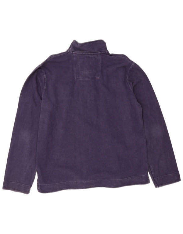 Crew Clothing Muška majica s izrezom s patentnim zatvaračem XL tamnoplavi pamuk