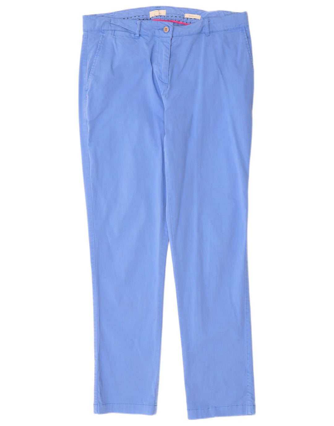 JOULES Ženske Chino hlače opuštenog kroja UK 14 Large W34 L30 Plavi pamuk