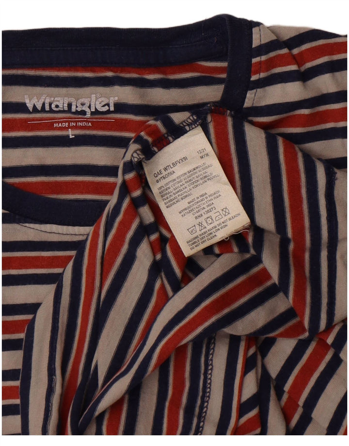 Wrangler Muška majica kratkih rukava Veliki pamuk na raznobojne pruge