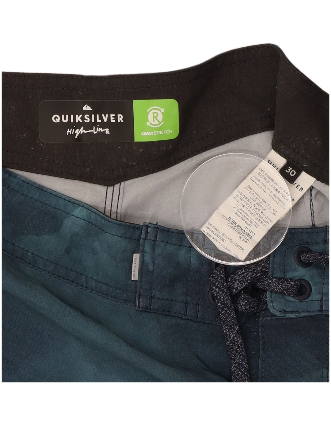 Quiksilver muške kratke hlače za kupanje srednjeg raznobojnog prugastog poliestera