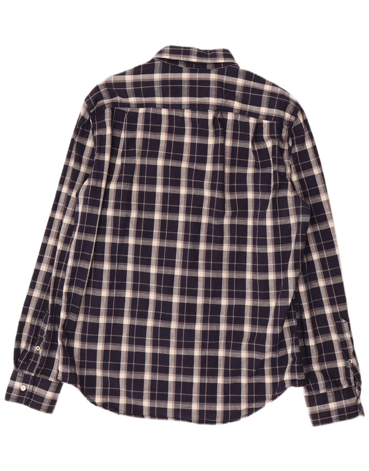 American Eagle muška košulja Srednja tamnoplava karirana pamuk