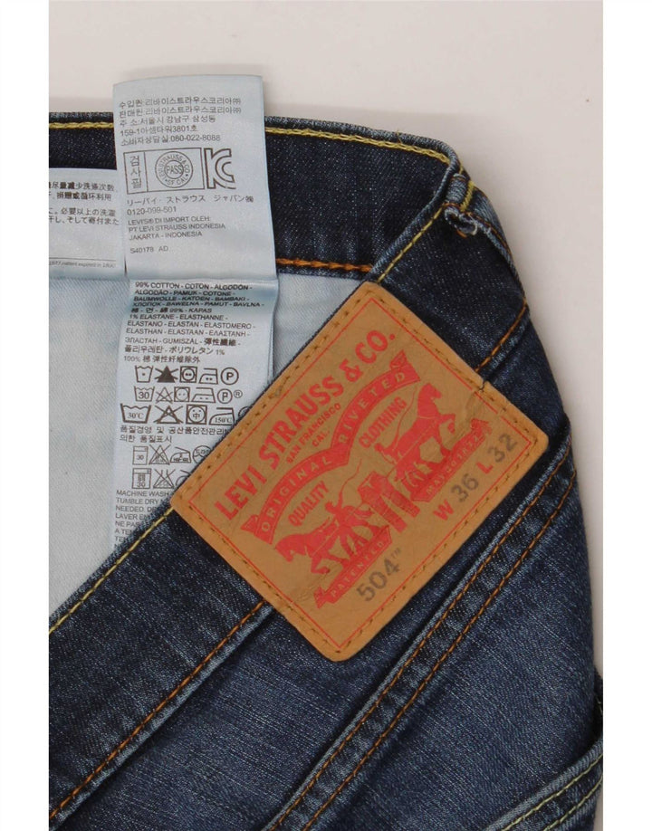 Levi's muške 504 traper kratke hlače W36 veliki plavi pamuk