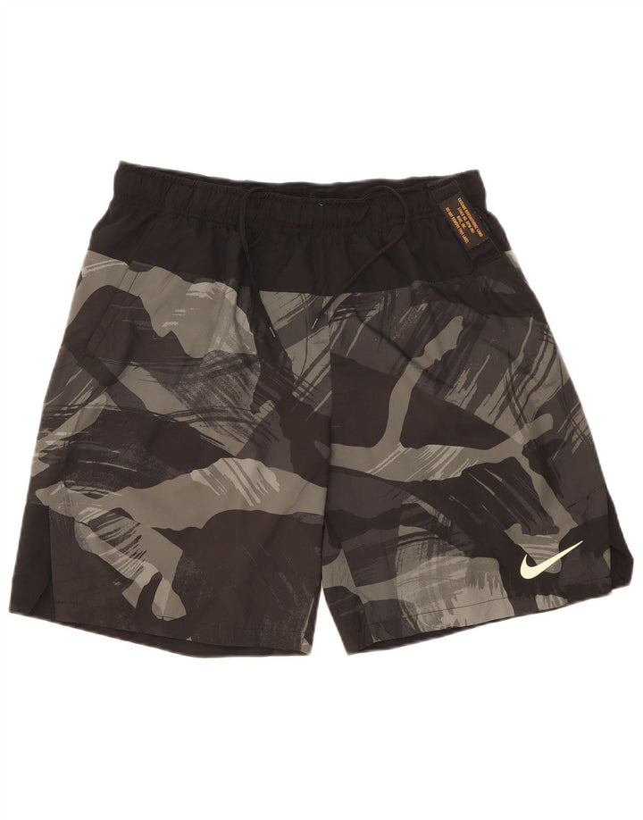 NIKE muške Dri Fit sportske kratke hlače velike crne maskirne poliesterske boje