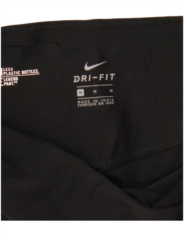 Nike ženske Dri Fit grafičke tajice UK 12 srednje crne