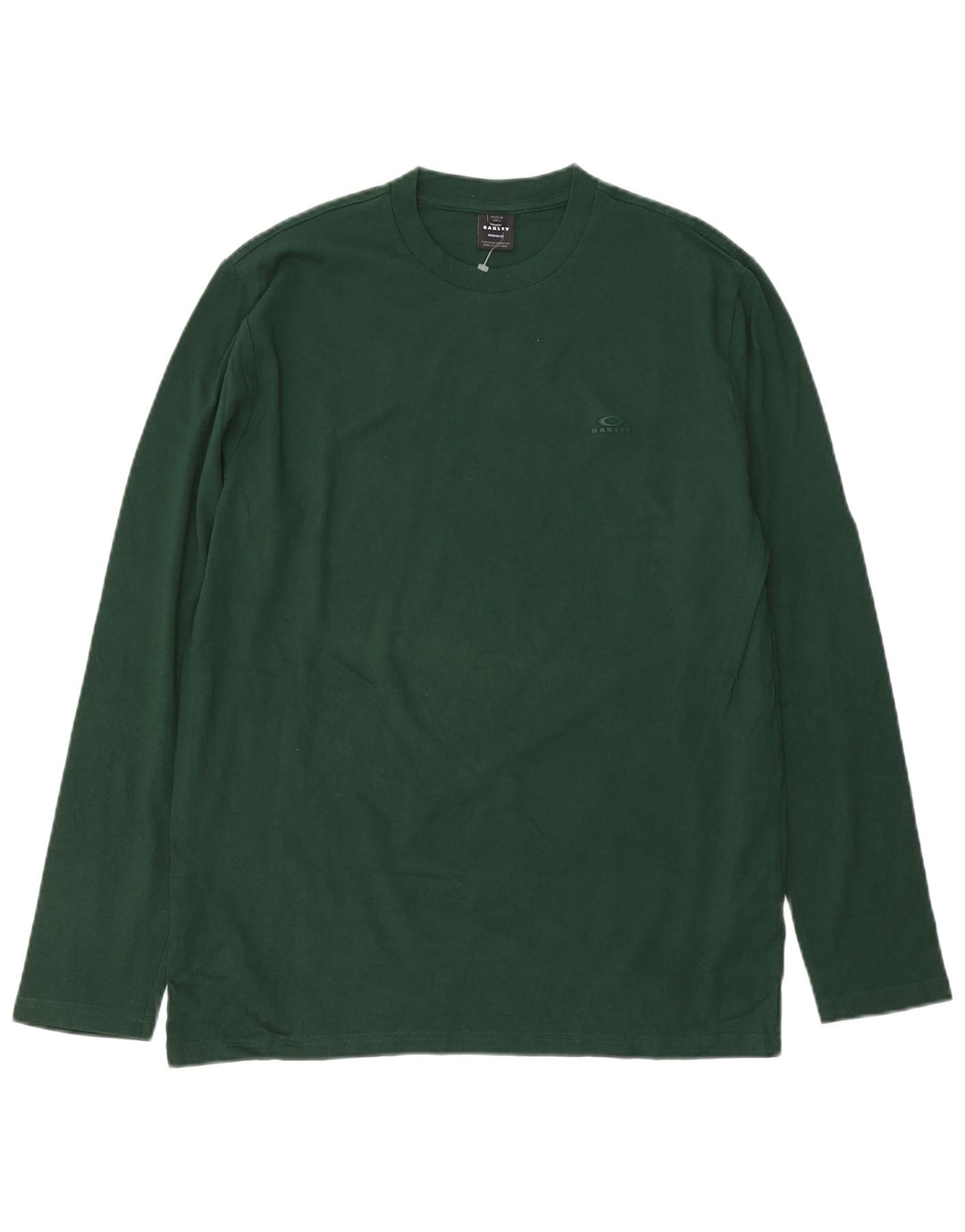 OAKLEY muška majica standardnog kroja dugih rukava srednje zelene boje pamuka