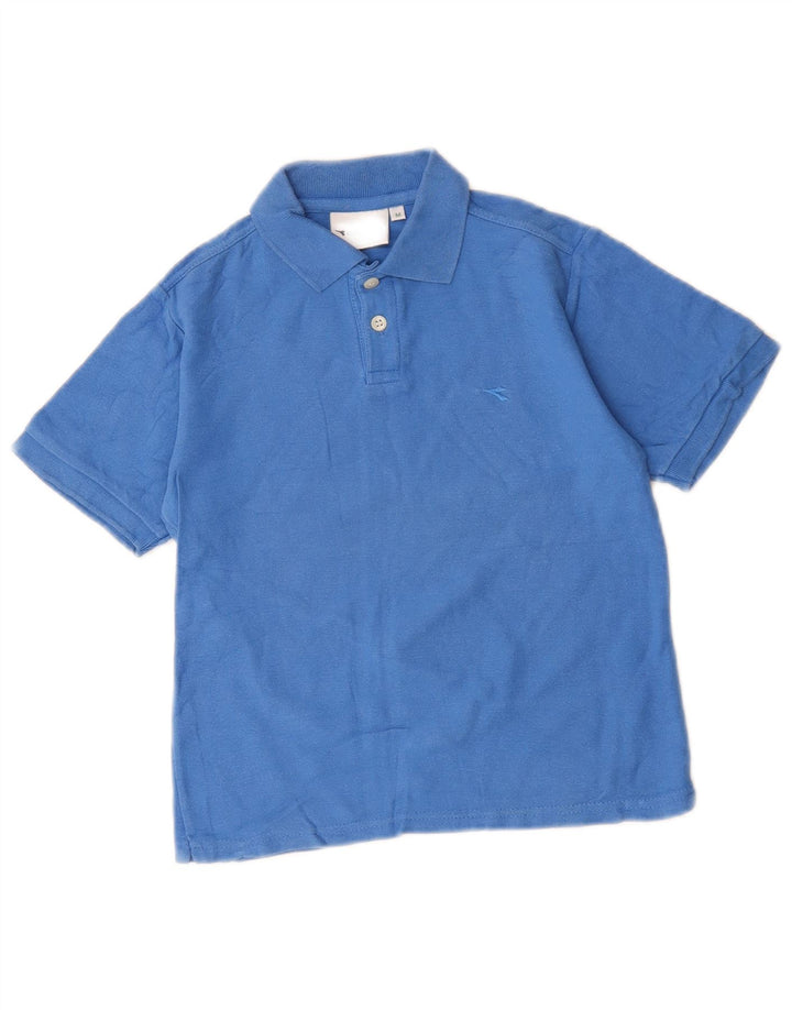 DIADORA Polo majica za dječake 7-8 godina Srednje plavi pamuk