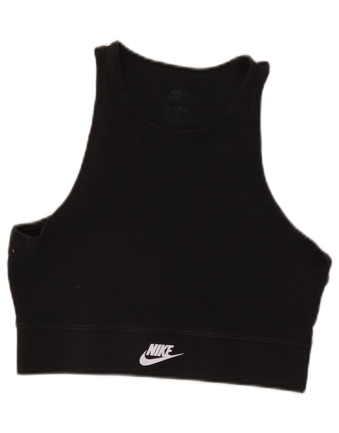 Nike ženski grudnjak UK 12 Srednje crni pamuk